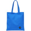 Back of royal blue tote bag