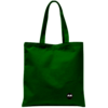 Back of bottle green tote bag