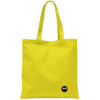 Back of yellow tote bag