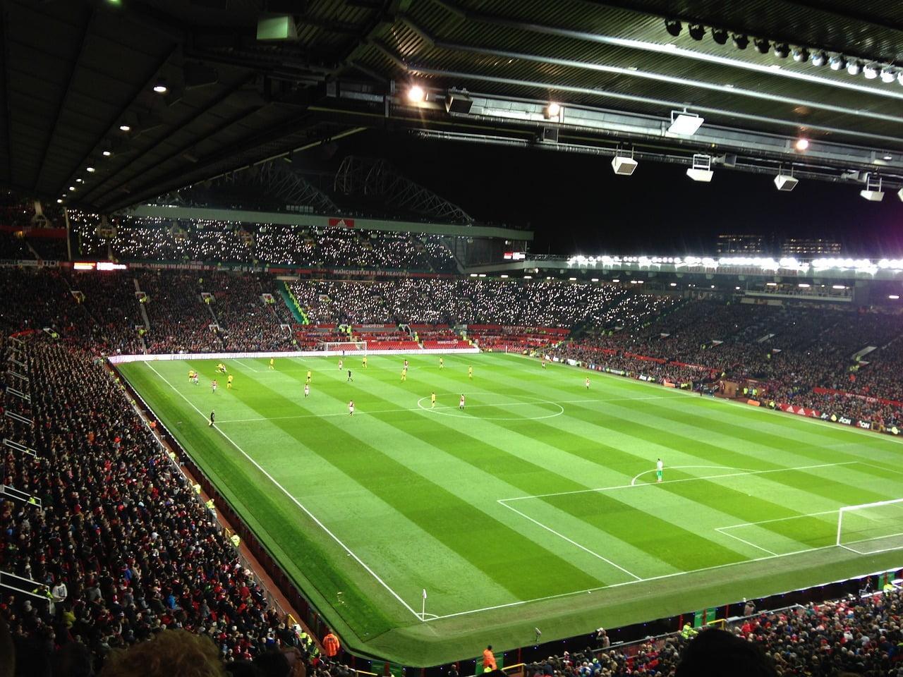 Football pitch similar to the Man United vs Arsenal game